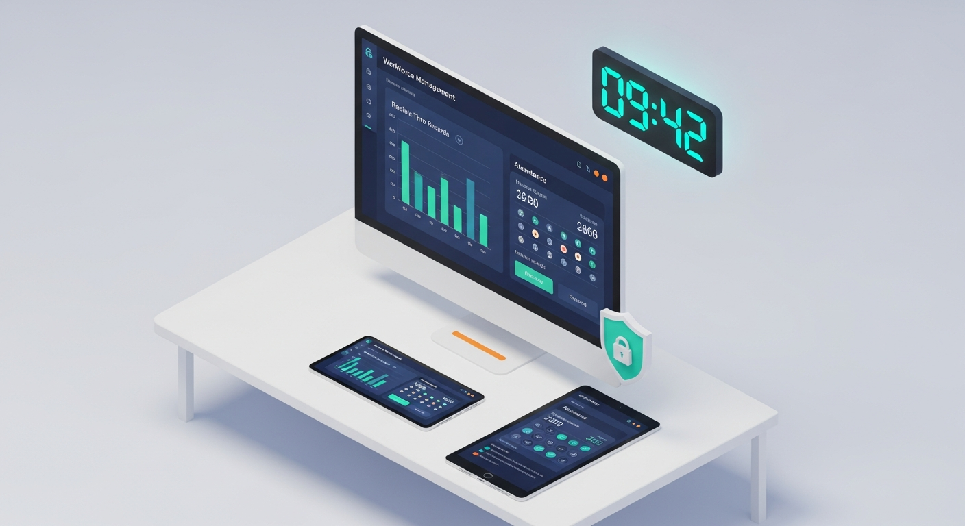 Panel de control de Fichajes en escritorio, tablet y movil